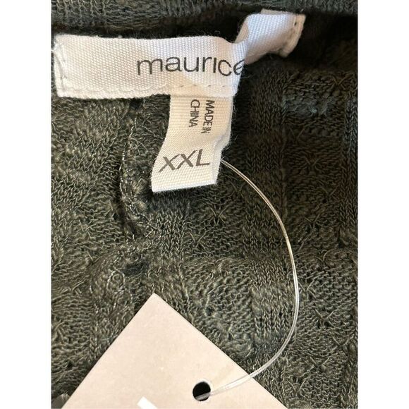 Maurices Dark Green Tank Top Ribbed Size XXL nwt (0828) - Picture 4 of 5